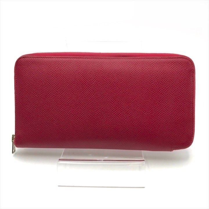 Hermes Azap Long Silk in Epsom Shikaku Rouge Wallet