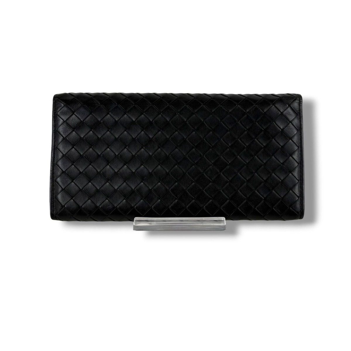 Bottega Veneta Intrecciato Leather Wallet Bifold Black — view 3
