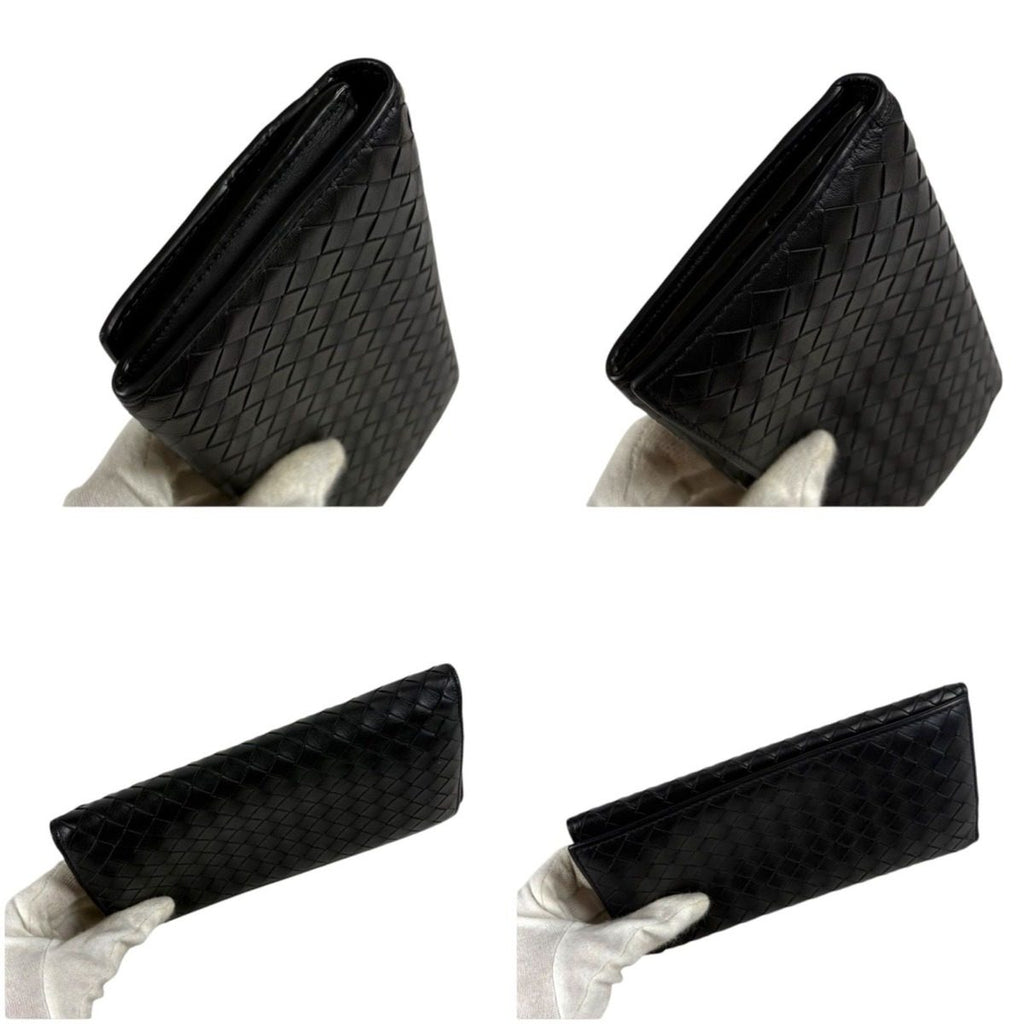 Bottega Veneta Intrecciato Leather Wallet Bifold Black — view 9