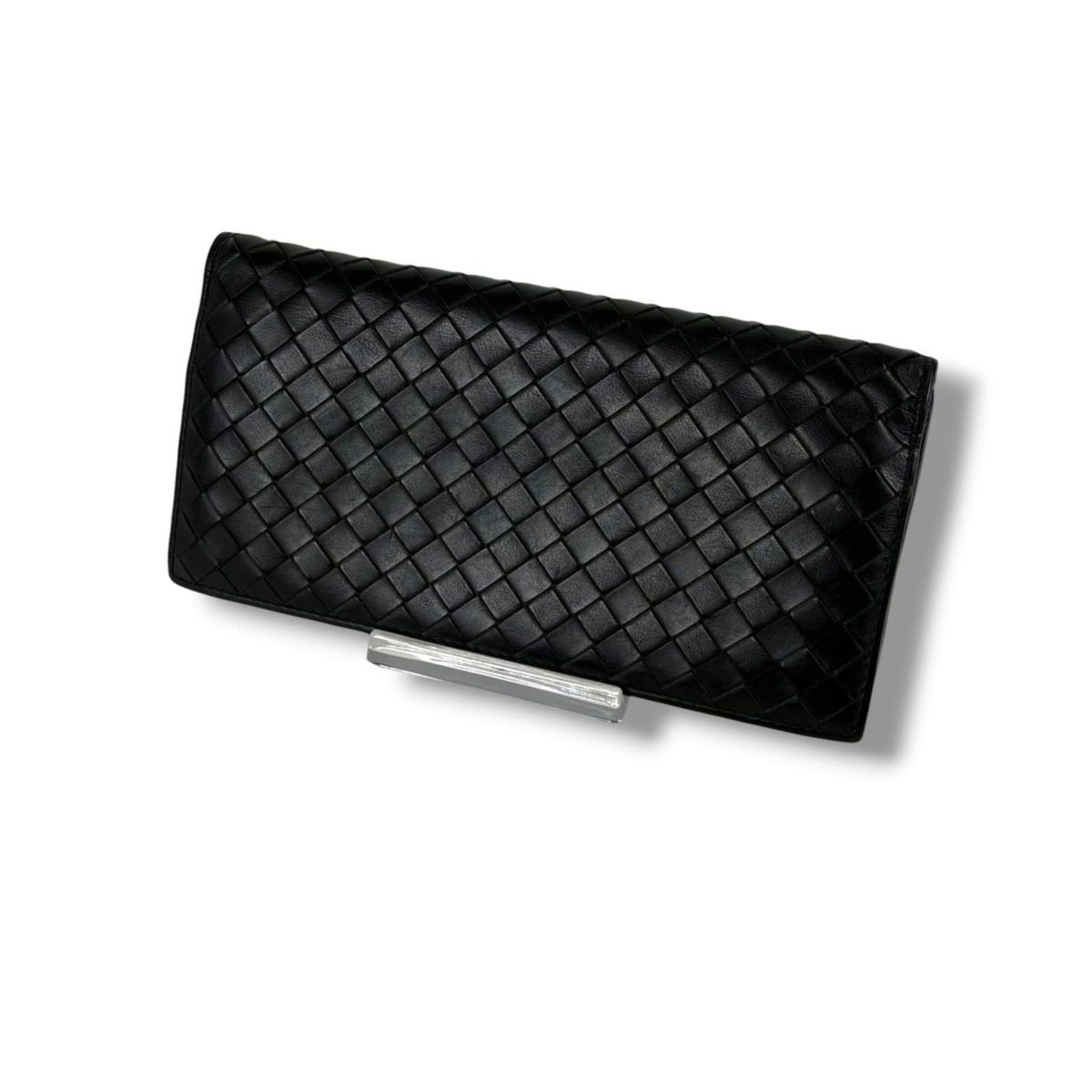 Bottega Veneta Intrecciato Leather Wallet Bifold Black