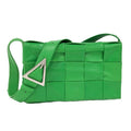 Bottega Veneta Shoulder Bag Cassette Intrecciato Leather Green