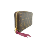 Louis Vuitton Wallet Monogram Portefeuille Clemence Brown Fuchsia — view 2