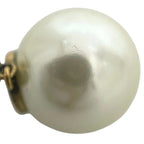 Dior Ja Earrings Gold GP Faux Pearl Rhinestone — view 2