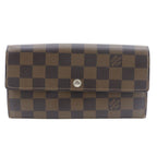 Louis Vuitton Portefeuille Sarah Damier Canvas Brown Wallet