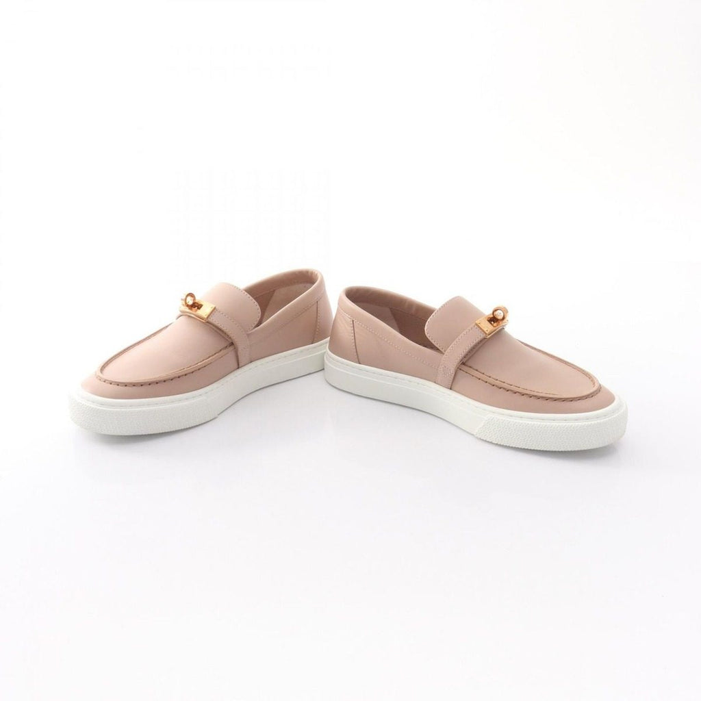 Hermes Slip on Game Kelly Buckle Leather Sneakers — view 3