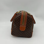 Celine Vintage Macadam Blason Pattern Triomphe Logo Leather Tote — view 4