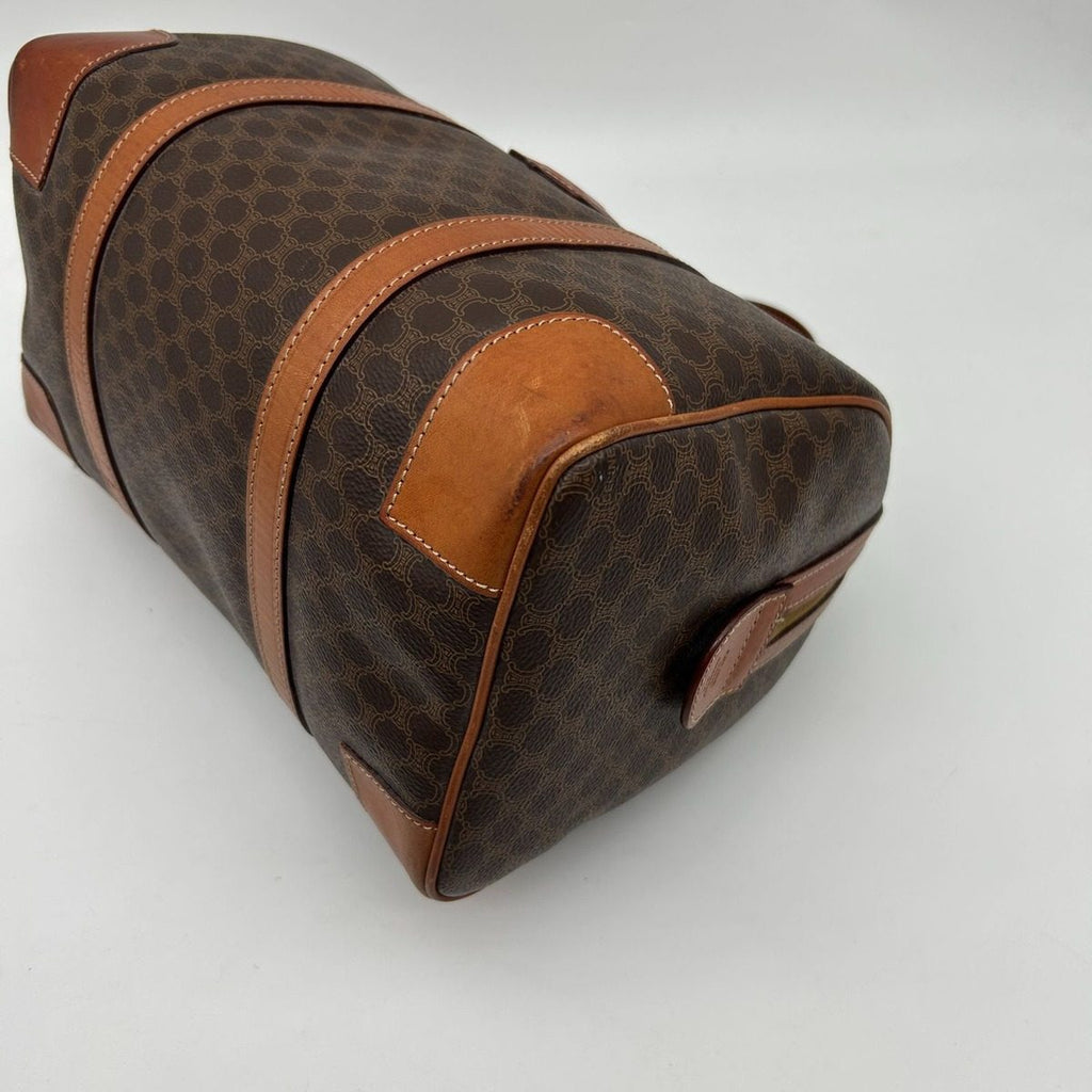 Celine Vintage Macadam Blason Pattern Triomphe Logo Leather Tote — view 7