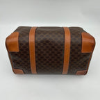 Celine Vintage Macadam Blason Pattern Triomphe Logo Leather Tote — view 8