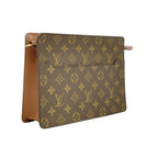 Louis Vuitton Clutch Monogram Pochette Homme Brown — view 2