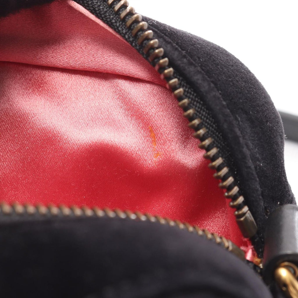 Gucci Shoulder Bag GG Marmont Quilted Black Fabric Leather — view 5