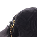 Gucci Shoulder Bag GG Marmont Quilted Black Fabric Leather — view 6