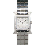 Hermes H Watch Mini 21 mm SS Ashie Bracelet White