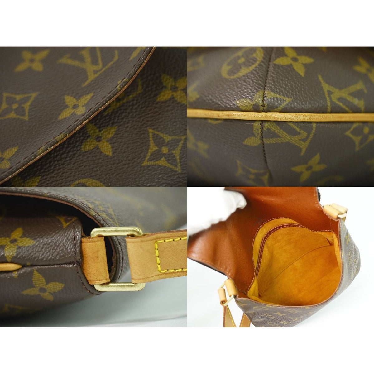 Louis Vuitton LV Musette Salsa Short Monogram Shoulder Bag Brown — view 7