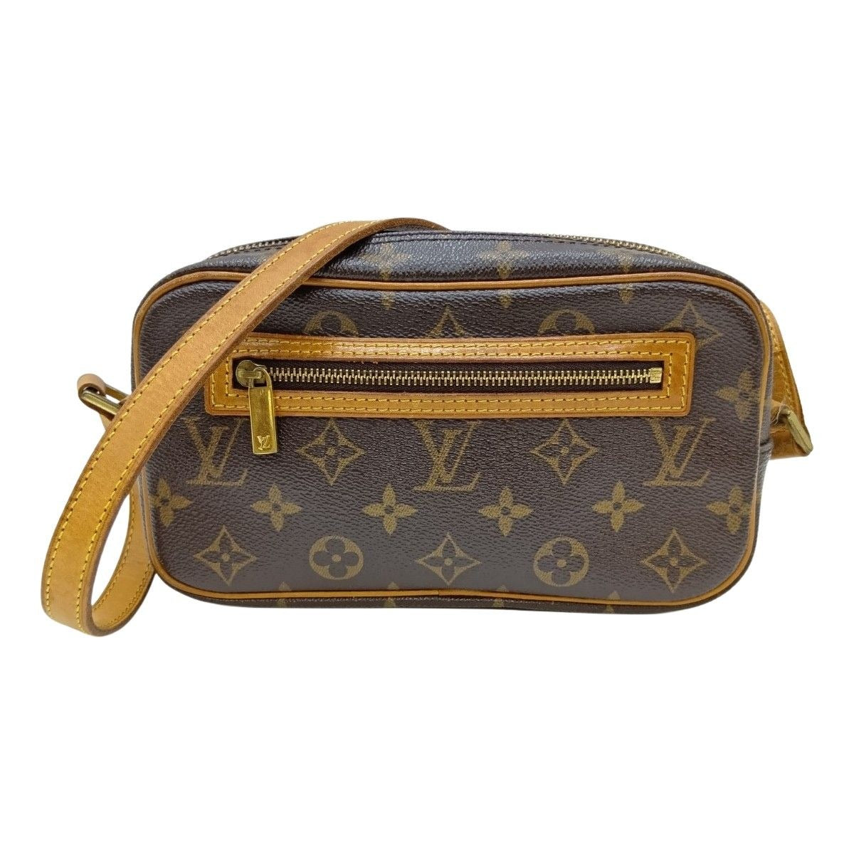 Louis Vuitton Monogram Pochette Cite Shoulder Bag Brown