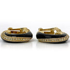 Christian Dior Earrings Gold Black — view 5