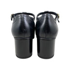 Chanel Heel Pumps Mary Jane 37 1 2 Size Leather Coco Mark Black — view 4