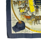 Hermes Carre 90 Scarf Hong Kong Horse Racing Anniversary 100 Years of in Gray — view 5