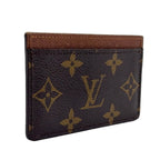 Louis Vuitton Card Holder Sample Monogram Leather Brown Case — view 2