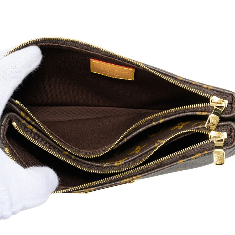 Louis Vuitton Shoulder Bag Pochette Liv Brown — view 5