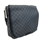 Louis Vuitton Shoulder Bag Damier Graphite Daniel MM Black Gray — view 2