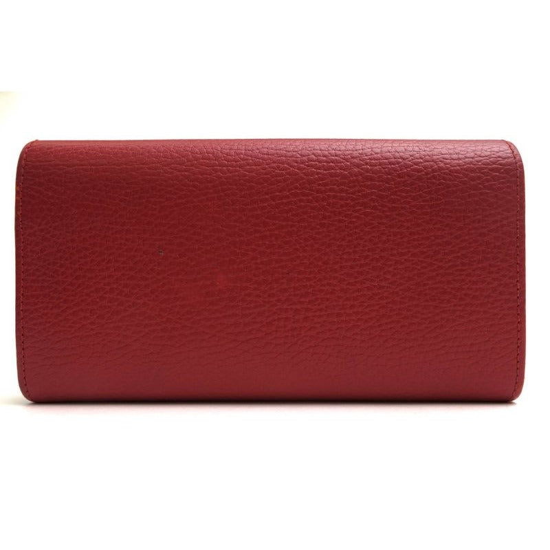 Gucci Long Wallet Women Leather Red Cao0 g 1000 GG Marmont — view 2