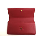 Gucci Long Wallet Women Leather Red Cao0 g 1000 GG Marmont — view 5