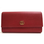 Gucci Long Wallet Women Leather Red Cao0 g 1000 GG Marmont
