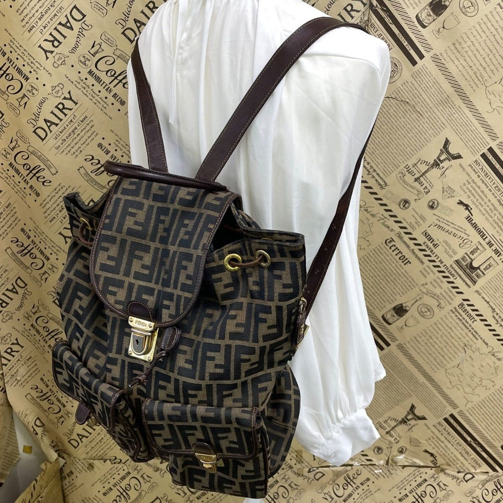 Fendi Backpack Zucca Pecan Travel Business — view 3