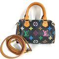 Louis Vuitton Handbag Mini Speedy Monogram Multicolor Canvas Noir Black