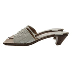 Bottega Veneta Intrecciato Square Toe Leather Sandals — view 2