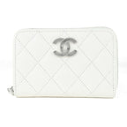 Chanel Coin Case White