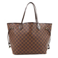 Louis Vuitton Damier Neverfull MM Tote Ebene Cerise Brown