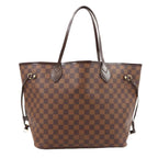 Louis Vuitton Damier Neverfull MM Tote Ebene Cerise Brown