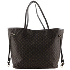 Louis Vuitton Neverfull MM Monogram Idylle Cotton Nylon Fuzan Brown