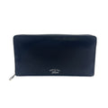 Gucci Lila Zip Around Leather Black Wallet Silver