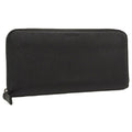 Prada Zip Around Wallet Leather Black