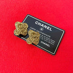 Chanel Vintage Coco Mark Motif GP Earrings Accessory 94A — view 2