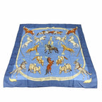 Hermes Scarf Carre 90 en Piste 100% Silk Horse Small Size Large