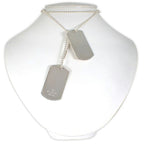 Gucci 925 Dog Tag Plate 2 Pieces Necklace