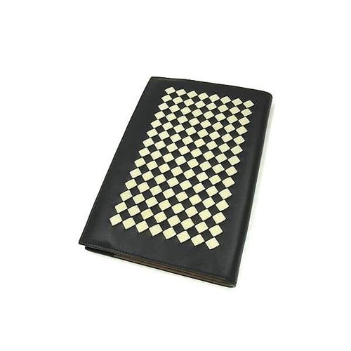Bottega Veneta Intrecciato Leather Notebook Stationery Black Fl9564 — view 2