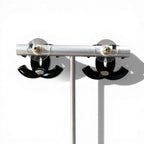 Chanel D9 Earrings CC Logo Rhinestone Multicolor — view 3