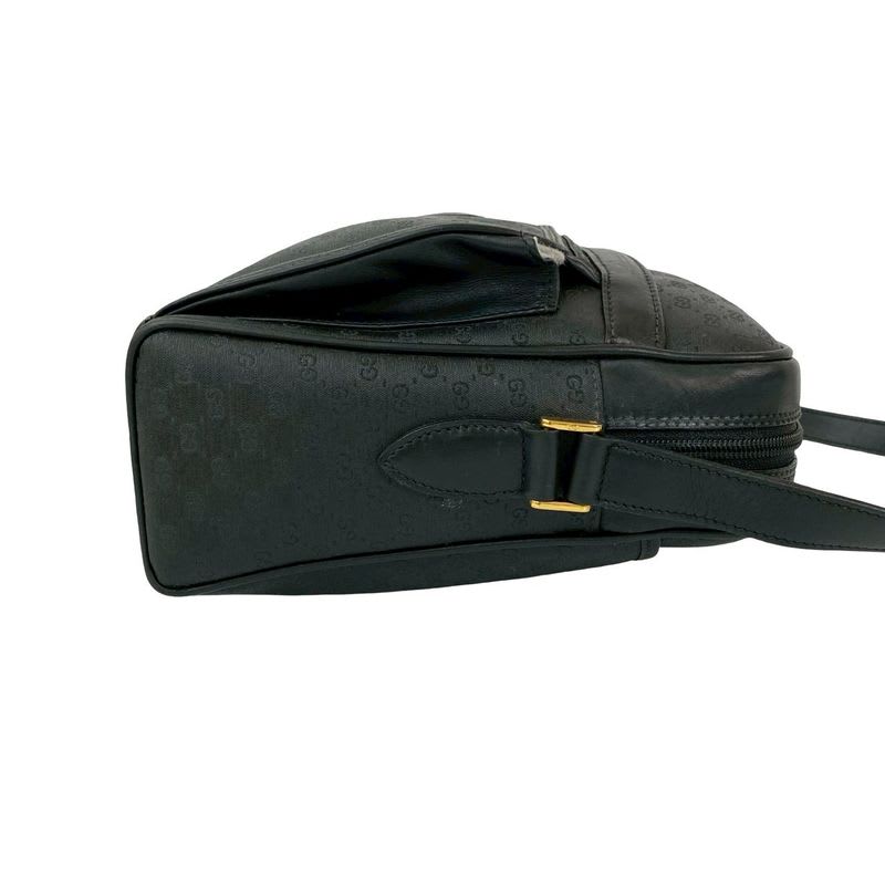 Gucci Vintage Micro GG Logo Leather Shoulder Bag — view 7
