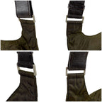 Prada Triangle Logo Shoulder Bag Khaki Tessuto — view 6
