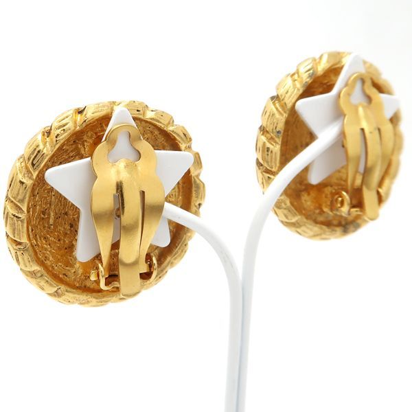 Chanel Earrings Vintage GP Coco Mark Round Diameter 3 cm — view 6