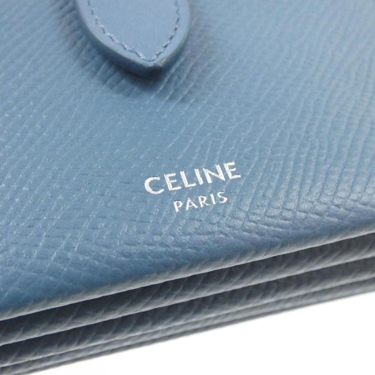 Celine Accordion Card Holder Case Slate Blue — view 4