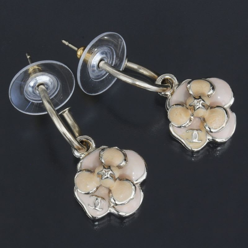 Chanel CC Mark Camellia Earrings 08 P 2008 E1542 — view 2