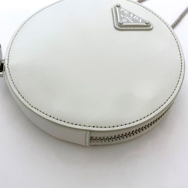 Prada Chain Shoulder Bag White 1 Na003 — view 9