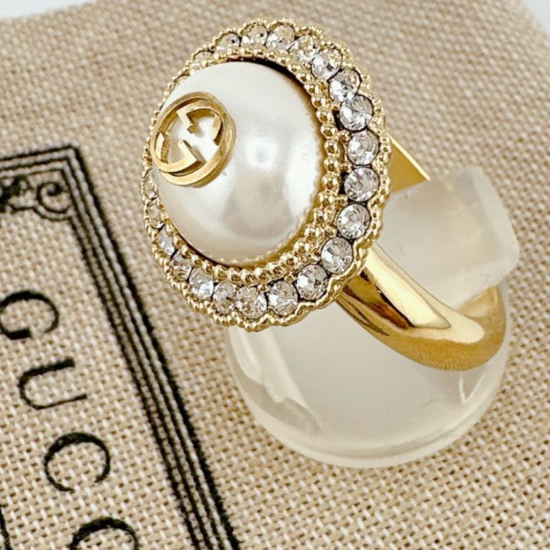 Gucci GG S Size Chain Effect Ring Flower — view 4