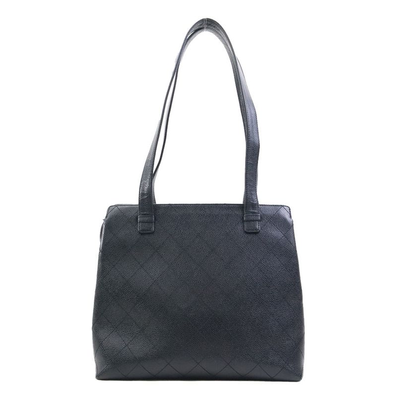 Chanel Shoulder Caviar Black Bag — view 3