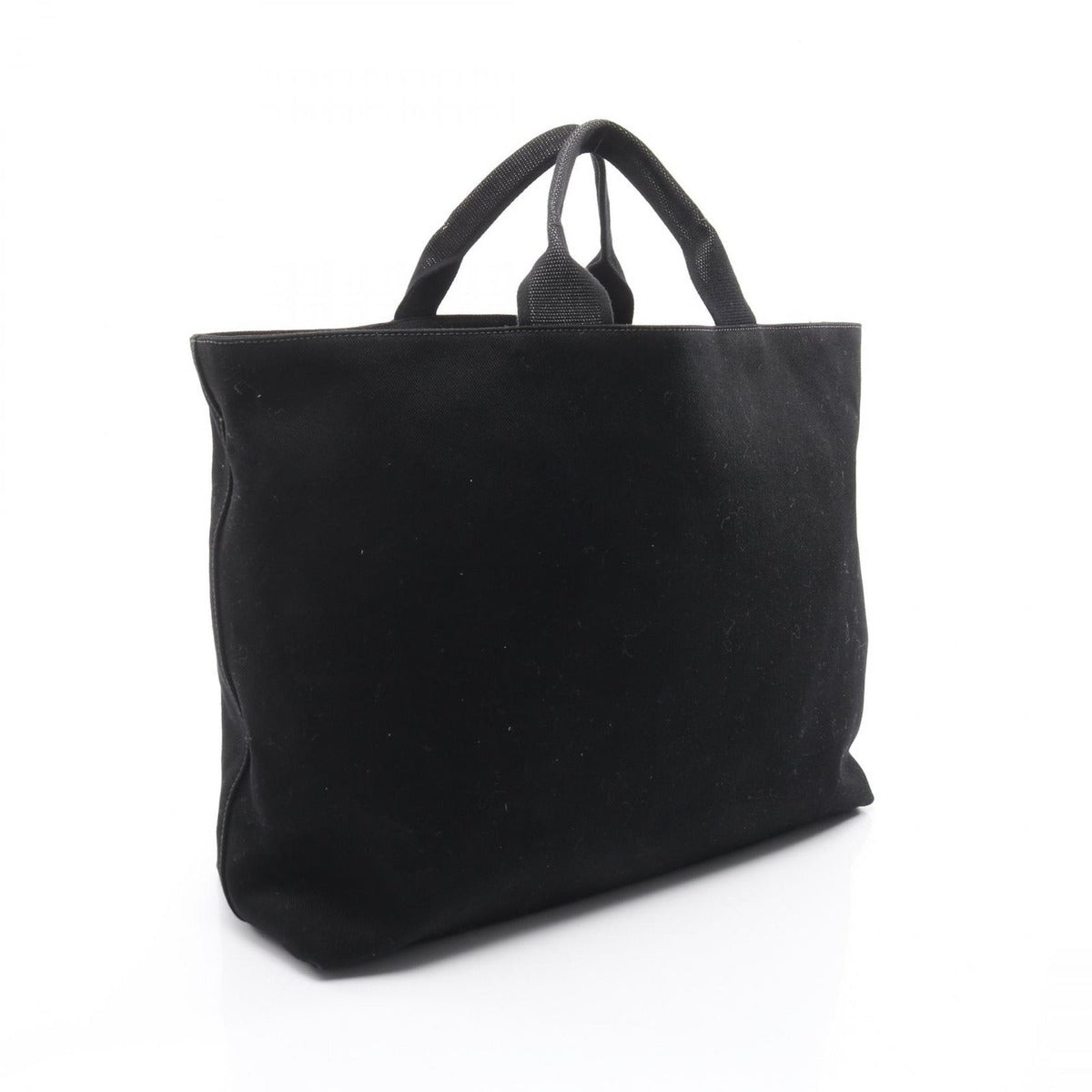 Prada Tote Drill Black Canvas Triangle Logo — view 2